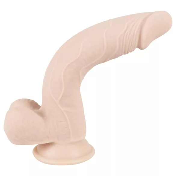 Nature Skin - vakumski, realistični dildo - prirodna boja (srednji)