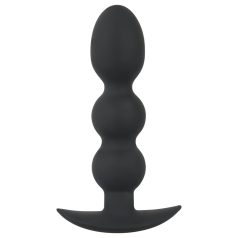 Black Velvet teški - 145g kuglasti analni plug (crni)