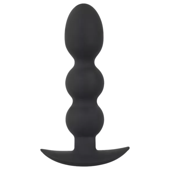 Black Velvet teški - 145g kuglasti analni plug (crni)
