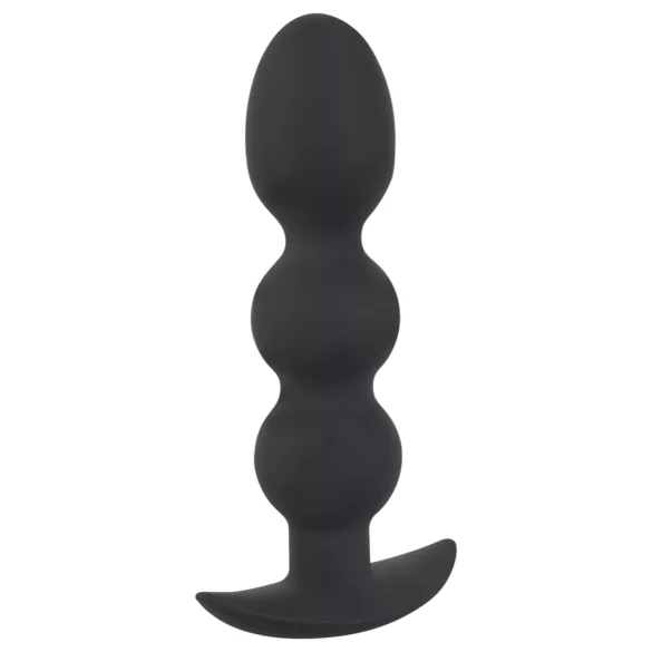 Black Velvet teški - 145g kuglasti analni plug (crni)