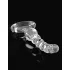 Icicles No. 67 - stakleni dildo sa kuglicama (providan)