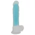 You2Toys Glow in the Dark - vakuum priljubljeni, svetleći dildo (plavi)