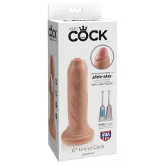   King Cock 6 - реалистичан дилдо (15 cm) - природна боја
