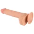 realistixxx - realističan dildo sa vakuumskom čašicom (22 cm, boja kože)