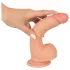 realistixxx - realističan dildo sa vakuumskom čašicom (22 cm, boja kože)