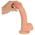 realistixxx - realističan dildo sa vakuumskom čašicom (22 cm, boja kože)