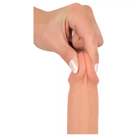 realistixxx - realističan dildo sa vakuumskom čašicom (22 cm, boja kože)
