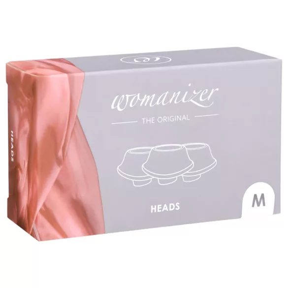 Womanizer Premium M - zamenski set sisaljki - bela (3 komada)