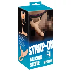   You2Toys - Strap-on srednji - šuplji dildo na kaiš - prirodna boja