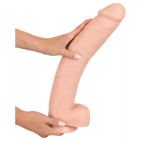 Realistixxx Džinovski 3XL - realistični dildo (42cm) - prirodna boja