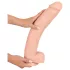 Realistixxx Džinovski 3XL - realistični dildo (42cm) - prirodna boja