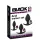 Black Velvet - silikonski analni set (3 komada) - crni