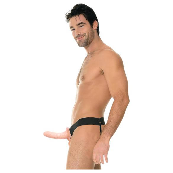 Fetiš Kaiš sa 6 - Šuplji Dildo na Kaišu (Prirodna Boja)