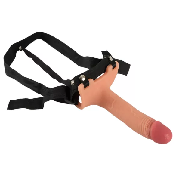 Realistixxx Strap-on - šuplji dildo za pripajanje (prirodna boja)
