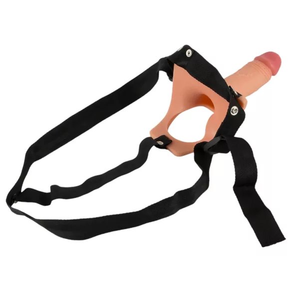 Realistixxx Strap-on - šuplji dildo za pripajanje (prirodna boja)