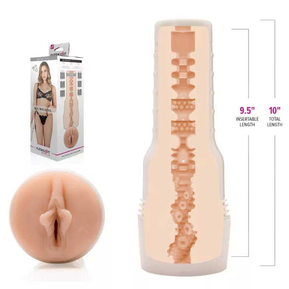 Fleshlight Mia Malkova LVL Up - realistična vagina (natur)
