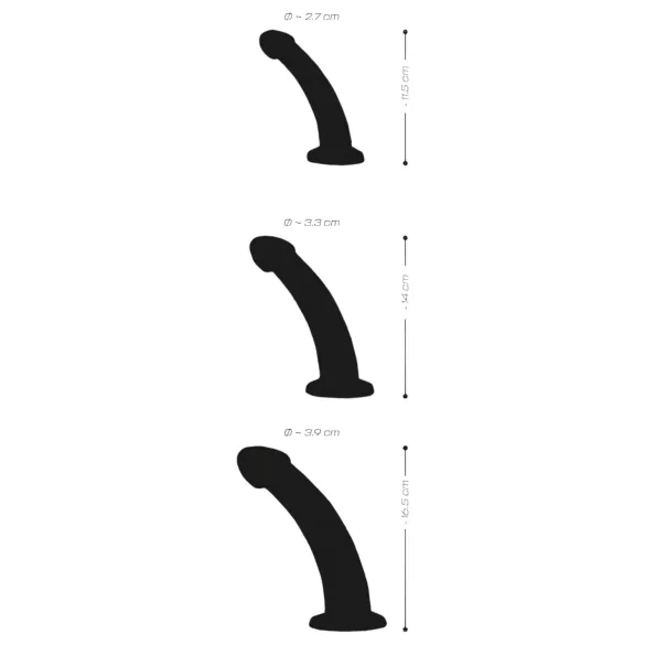 Crystal Clear - set prozirnih analnih dilda - 3 dela