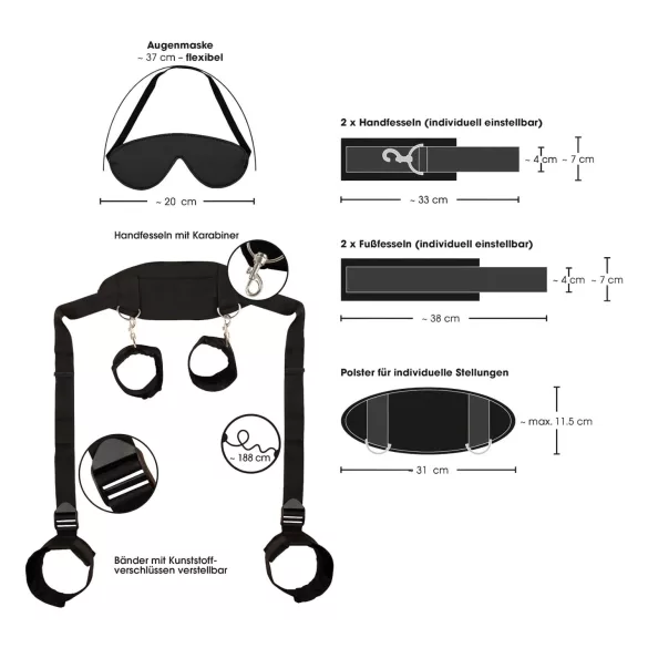 Bad Kitty - set za vezivanje crno