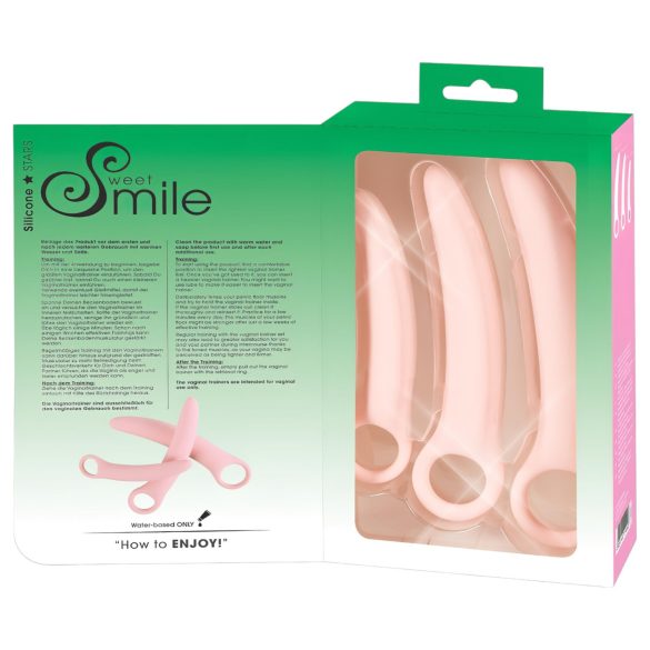 SMILE - Trenažeri za vaginu - set dildića - roze (3 dela)
