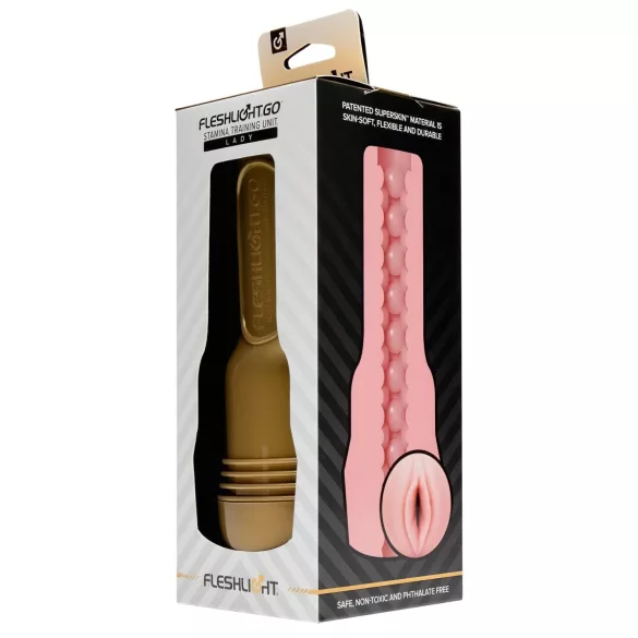 Fleshlight GO Stamina Training Unit Lady - компактна вагина (розе)