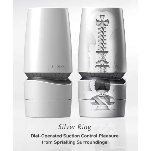 TENGA Aero - super usisna masturbator (belo-srebrni)