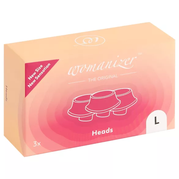 Womanizer L - rezervni set usisnih prstenova - belo (3 kom) - veliki