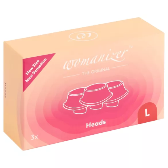 Womanizer L - zamenski set usisnih glavica - crvene (3 kom) - velike