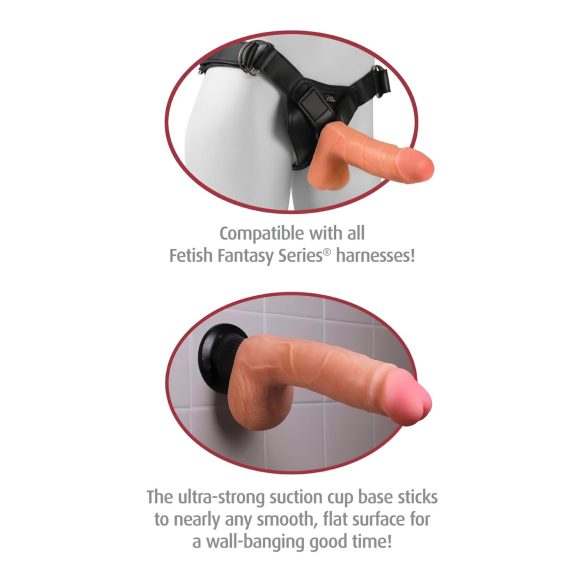 Real Feel Deluxe No.7 - prirodni realističan vibrator sa testisima