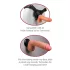 Real Feel Deluxe No.12 - realan vibrator sa testisima (naturalan)