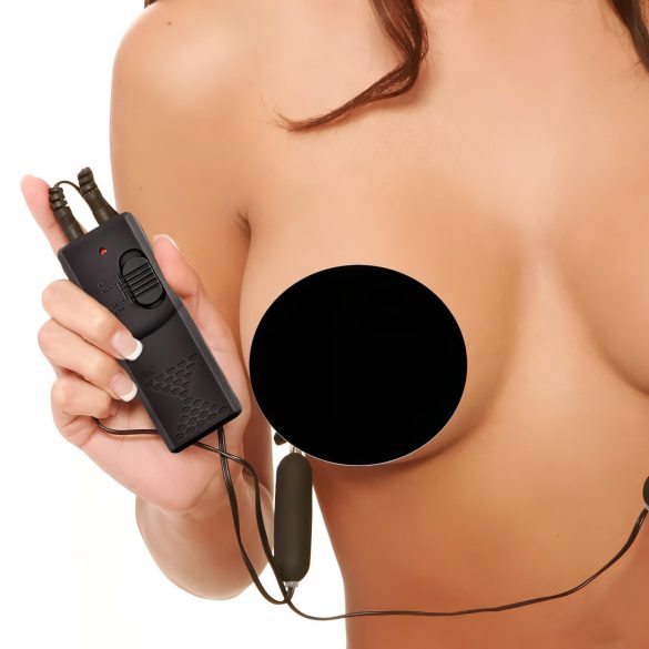 Fetish - Vibrirajuće Štipaljke za Bradavice (crne)