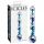 Icicles No. 08 - talas, dvostran, stakleni dildo (prozirno-plavi)