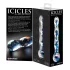 Icicles No. 08 - talas, dvostran, stakleni dildo (prozirno-plavi)