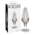 Icicles No. 26 - konusni stakleni analni plug (proziran)
