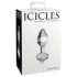 Icicles No. 44 - konusni, stakleni analni čep (proziran)