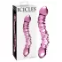 Icicles No. 55 - dvostrani, G-tačka stakleni dildo (roze)