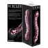 Icicles No. 55 - dvostrani, G-tačka stakleni dildo (roze)