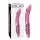 Icicles No. 57 - stakleni dvostrani dildo u obliku penisa (roze)