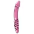 Icicles No. 57 - stakleni dvostrani dildo u obliku penisa (roze)