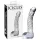 Icicles No. 61 - stakleni dildo sa testisima, u obliku penisa (prozirni)