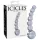Icicles No. 66 - Zakrivljeni, kuglasti stakleni dildo (prozirni)