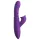 Fantasy For Her - 3 u 1 potiskujući vibrator sa funkcijom zagrevanja (ljubičasti)