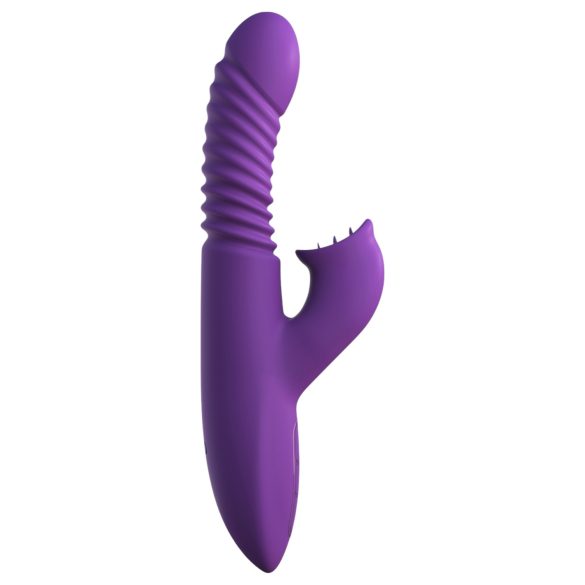 Fantasy For Her - 3u1 pokretni vibrator sa funkcijom grejanja (ljubičasti)