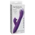 Fantasy For Her - 3 u 1 potiskujući vibrator sa funkcijom zagrevanja (ljubičasti)