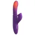 Fantasy For Her - 3 u 1 potiskujući vibrator sa funkcijom zagrevanja (ljubičasti)