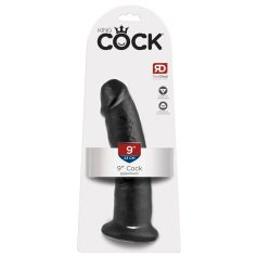 Kraljevski Penis 9 - crni dildo sa postoljem