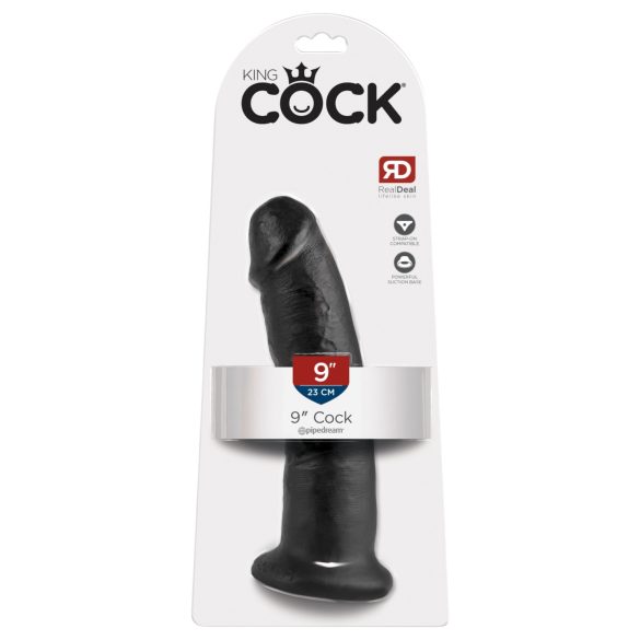 Kraljevski Penis 9 - crni dildo sa postoljem