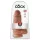 King Cock 9 Chubby - dildo sa prianjajućom bazom (23cm) - tamno prirodna boja
