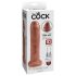King Cock 7 - Realističan dildo (18cm) - tamni ten