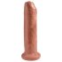 King Cock 7 - Realističan dildo (18cm) - tamni ten