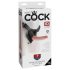 King Cock 7 - crni strap-on dildo s pojasom
